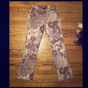 Mystical burnt purple pattern pants NWT
